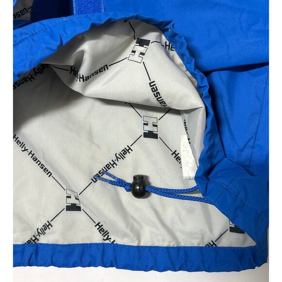 Helly Hansen Vintage Anorak Windbreaker Tech Jacket Blue Size L Lightweight - Picture 11 of 12